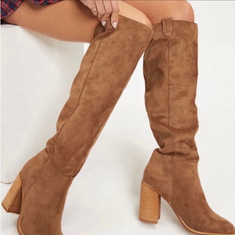 Vici knee High Boots Camel